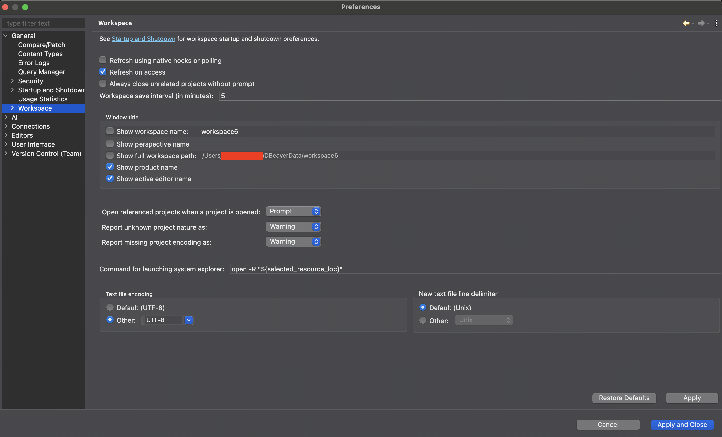 Copying all DBeaver configuration from one computer to another